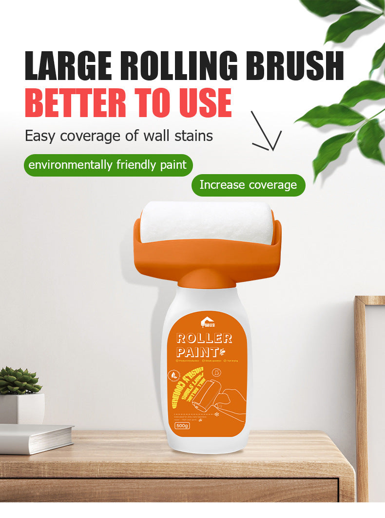 Large Roller Paint for Walls Water-Based Odorless Household White Wall Graffiti Stain Color Change Covering Latex Paint - 图片 5