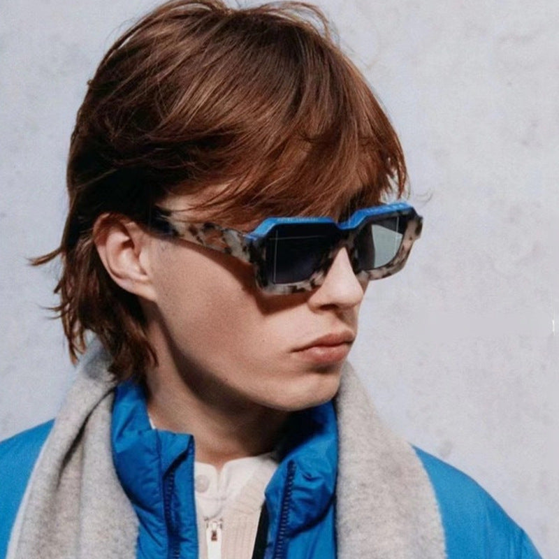 New Fashion Square Frame Sunglasses for Men and Women with a High-End Feel INS European and American style sunglasses outdoor glasses sglasses - 图片 11