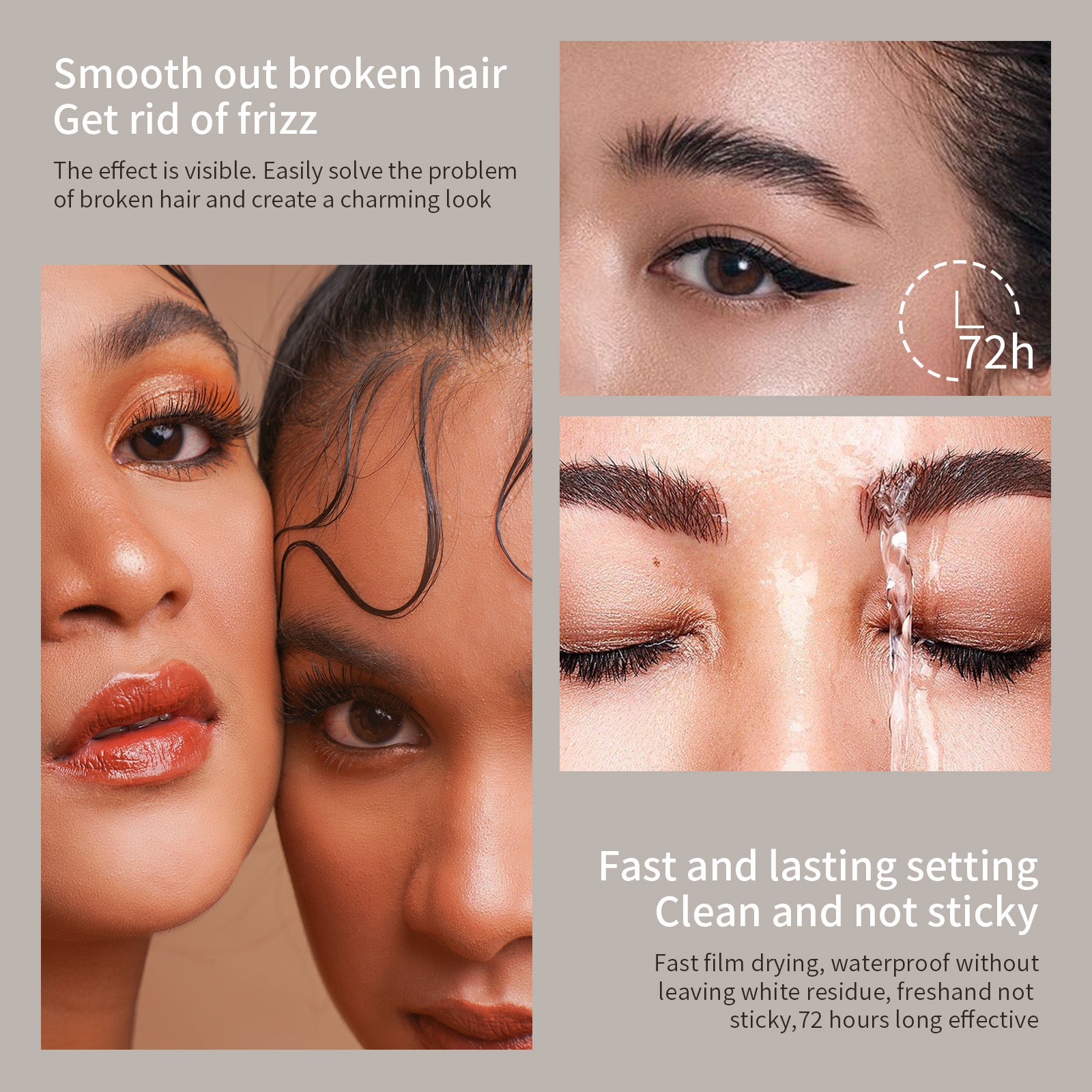 Eyebrow Hair Styling Stick brows & hair styling Silicone-free Alcohol Quick-Dry Long-Lasting Setting - 图片 21