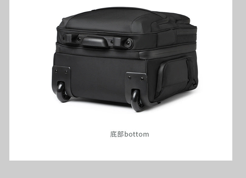 Trolley Travel Bag Business Boarding Bag Large Capacity Waterproof Oxford Cloth Multifunctional Handheld Wheeled Travel Bag - 图片 21