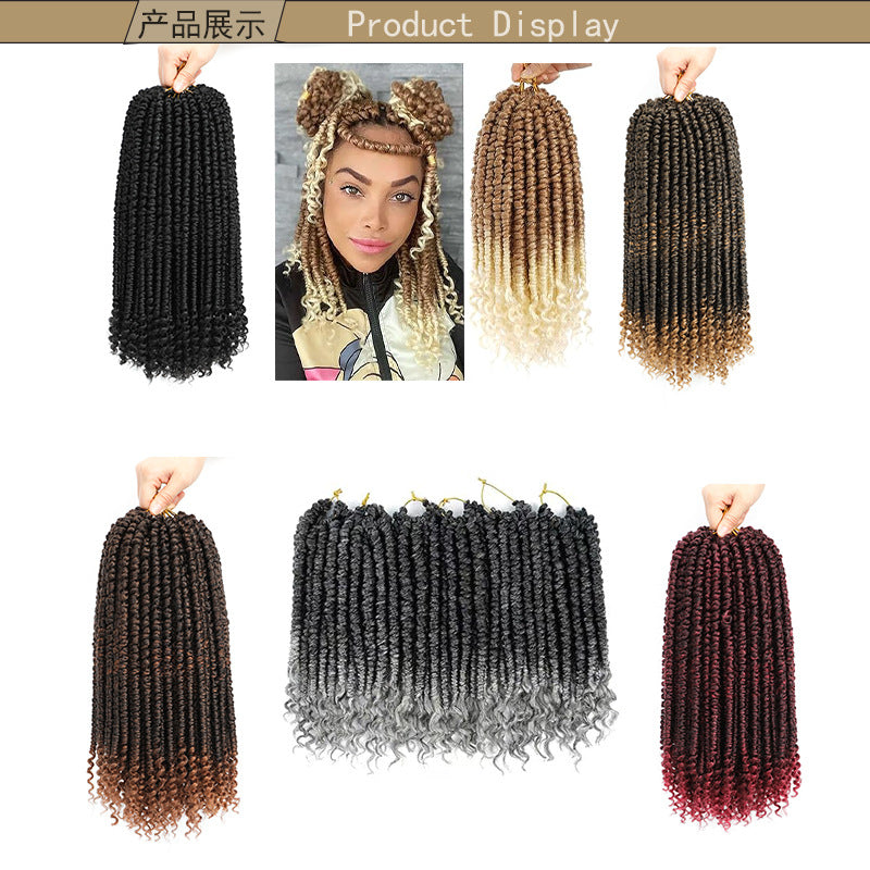European and American African Synthetic Hair Braids Twist Hair Dreadlock Wig Passion Crochet Double Ponytail - 图片 13