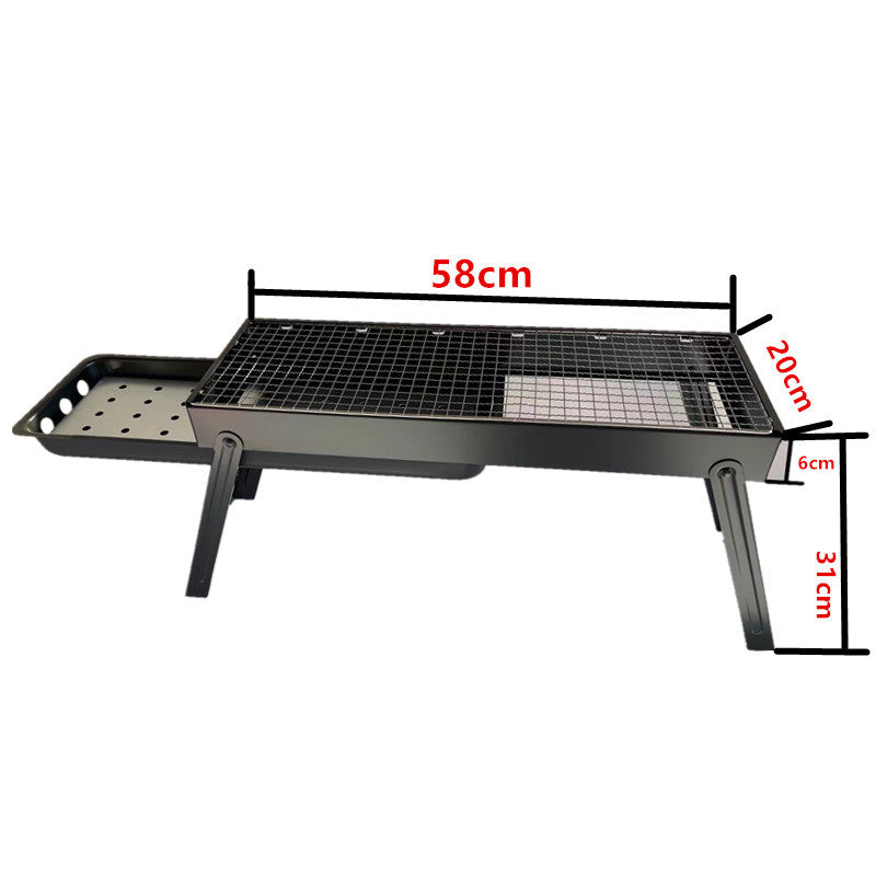 BBQ Grill Outdoor Smokeless Folding BBQ Rack Household Courtyard Charcoal Grill Portable Oven Outdoor Portable - 图片 7