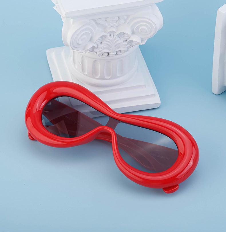 Europe and America Y2K Sunglasses for Women Trendy One-Piece Sunglasses Party Quirky Street Style Fashion Women's Glasses Wholesale - 图片 20