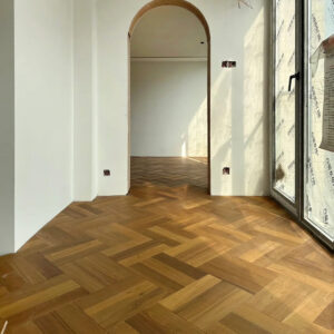 18mm Solid Teak Wood Flooring Natura Hardwood Kitchen Living Room Office Warehouse Gym Customizable Size Eco-Friendly Waterproof