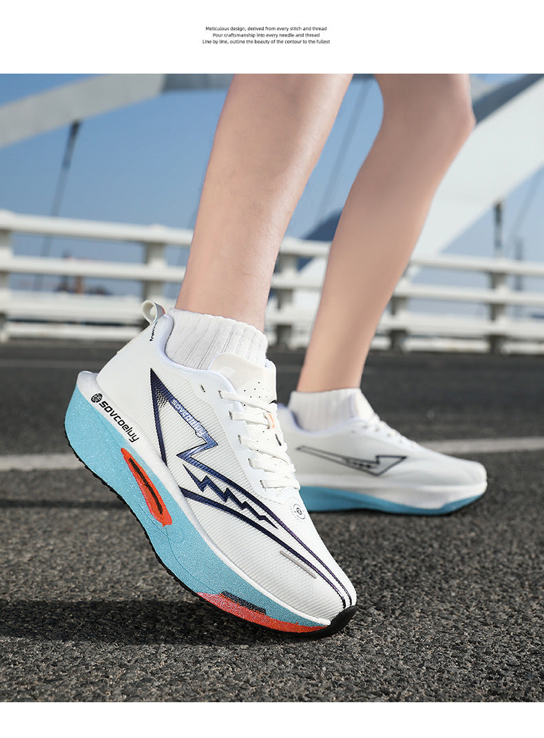 2025New Professional Running Shoes Sports Shoes Breathable Versatile Trendy Men Couples Youth Campus Casual Racing Training Shoes - 图片 30