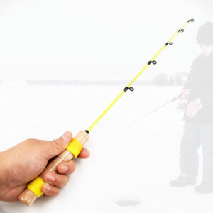 Winter Fishing Rod55cm2Portable Ice Fishing Rod with Flat Tip, Softer and More Sensitive for Ice Fishing and Raft Fishing