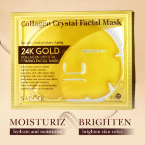 24k Gold Collagen Mask60gSADOER Crystal Hydrating Moisturizing Mask Cross-Border Wholesale