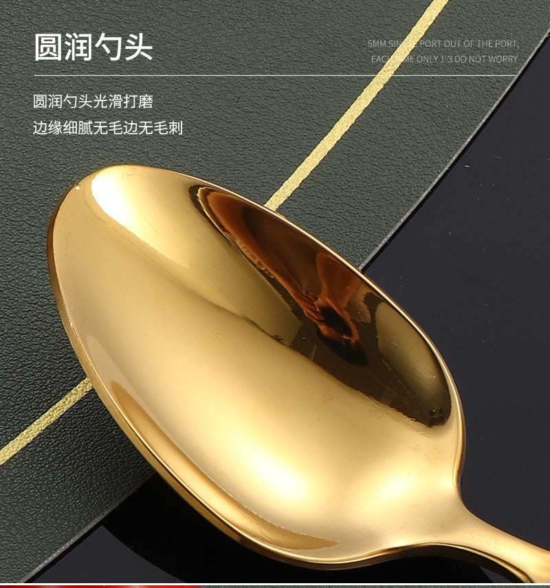 410Stainless Steel Tableware Hotel Restaurant Hammered Knife Fork Spoon24Set of High-End Western Cuisine Embossed Steak Knives and Forks - 图片 33