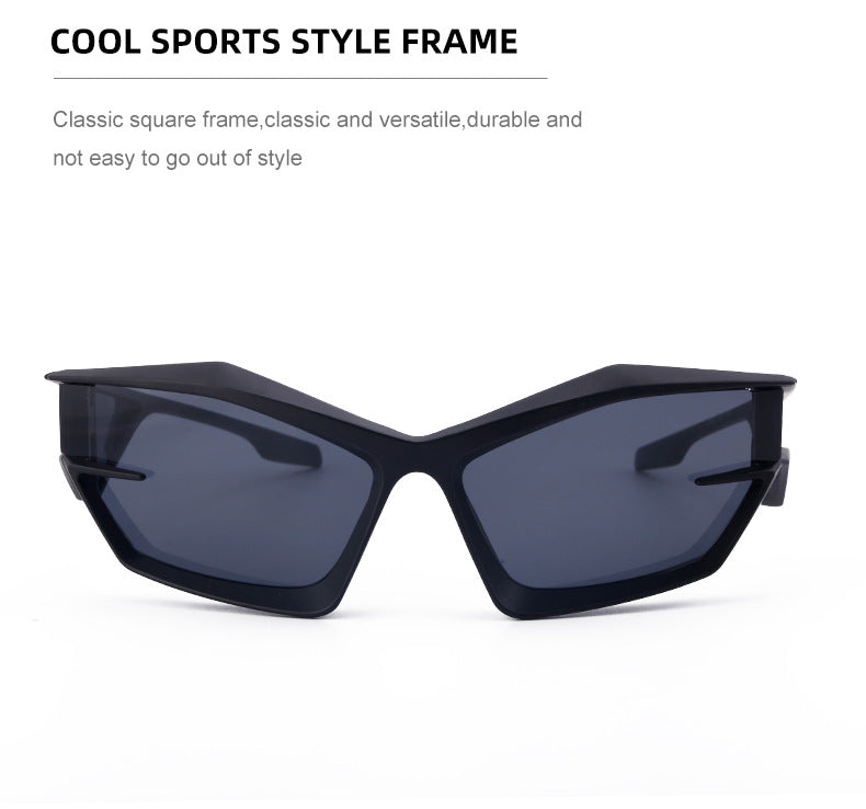 European and American style unique shaped sunglasses for men Y2K Millennium Future Technology Sunglasses for Women Trendy Glasses Wholesale - 图片 12