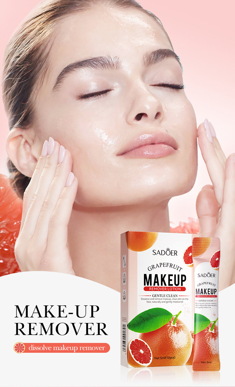 Cross-border Grapefruit Makeup Remover5mlx10pcs Refreshing Gentle Cleansing Care Clean Makeup Remover Export Manufacturer Wholesale - 图片 6