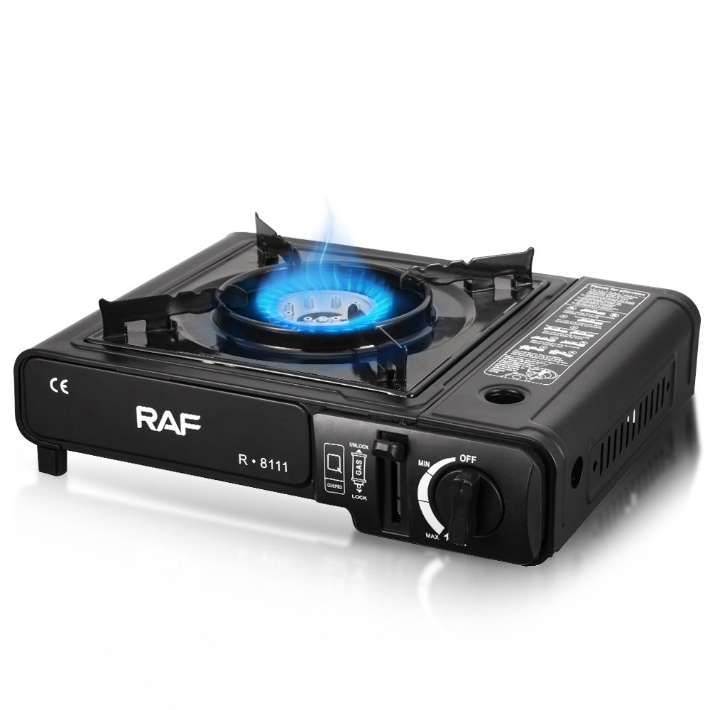 RAF Gas Stove Single Burner Household Liquefied Gas Tabletop Flameout Protection Glass Rotating High Heat Natural Gas R.8111 - 图片 18