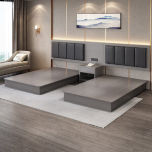 Hotel Guesthouse Bed Standard Room Full Set Furniture Apartment Homestay Single Double Bed Hotel Rental Room Special Bed Box