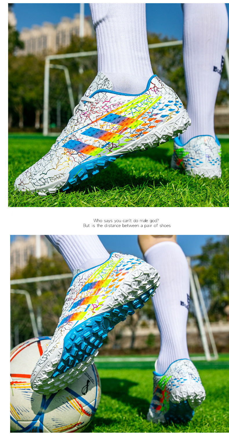 New professional football shoes for men and women AG Spike TF Broken Nail Youth Student Grassland Competition Training Shoes - 图片 44