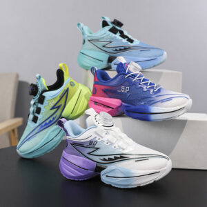 2025Summer New Boys' Shoes for Older Children Lightweight Shock-Absorbing Sports Shoes Mesh Breathable Professional Racing Running Shoes