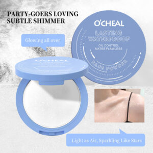 OCHEAL Ouqianya Oil Control Powder Long-lasting Waterproof Matte Setting Powder10g Packaging