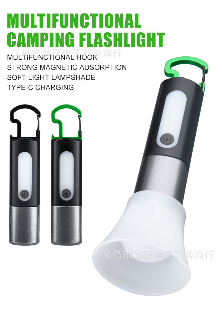 Multifunctional Flashlight Portable Keychain Magnetic Suction Light USB Rechargeable Lighting Work Light LED Sidelight - 图片 7