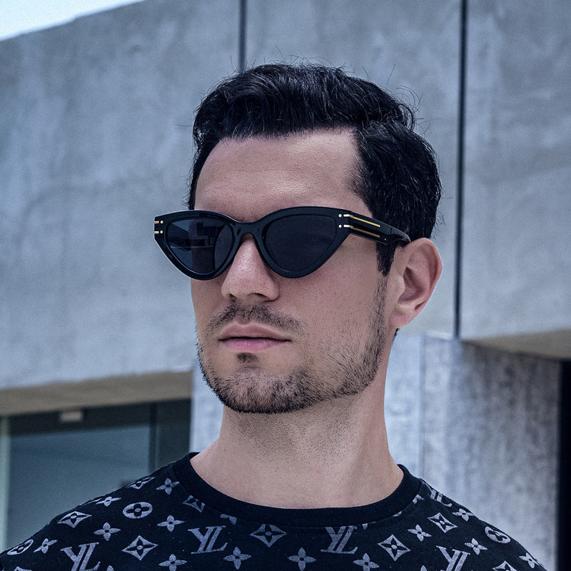 New European and American style personality cat-eye UV protection sunglasses for women ins Small Frame Sunglasses Eyewear Trendy Wholesale - 图片 13