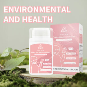 Qixia Colorful Mini Paint Coco Paint Odorless Graffiti Paint Small Roller Paint Wall Small Roller Brush Paint Latex Paint