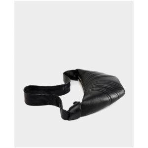 French Niche First Layer Sheepskin Croissant Bag Crossbody Lazy Style Genuine Leather Shoulder Crossbody Dumpling Bag for Women