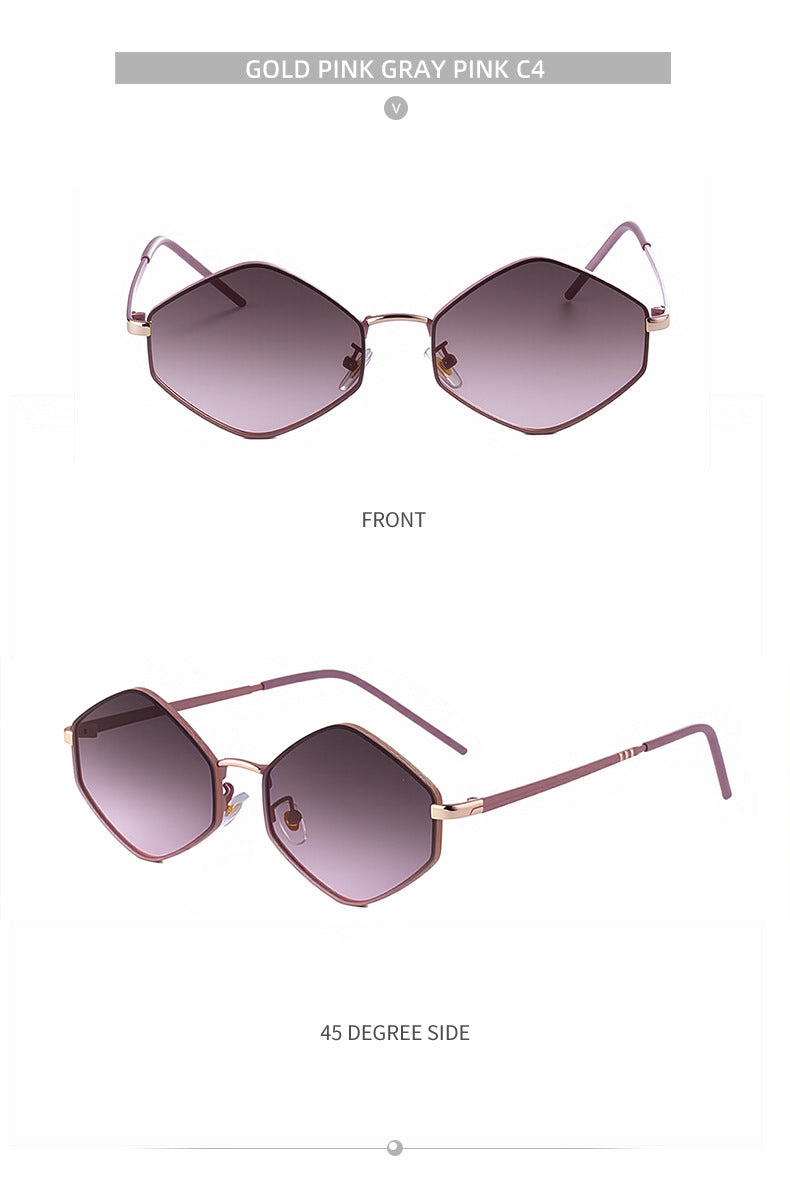 Polygonal Sunglasses for Women with a Sense of Sophistication2025New European and American fashion sunglasses driving UV protection glasses - 图片 26
