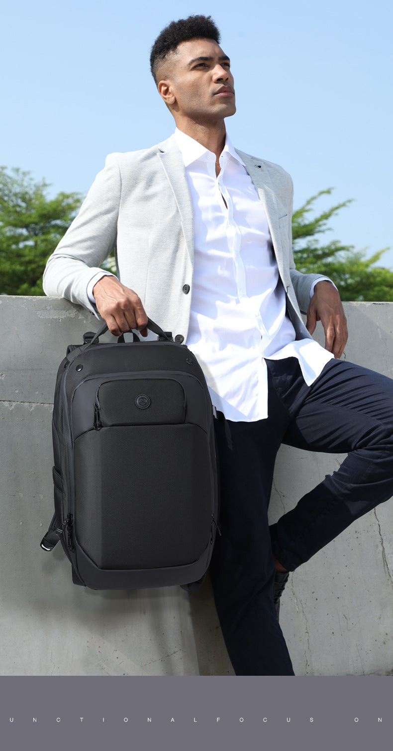 ozuko Business Backpack Men's Waterproof Computer School Bag High-looking commuter travel backpack for college students - 图片 9