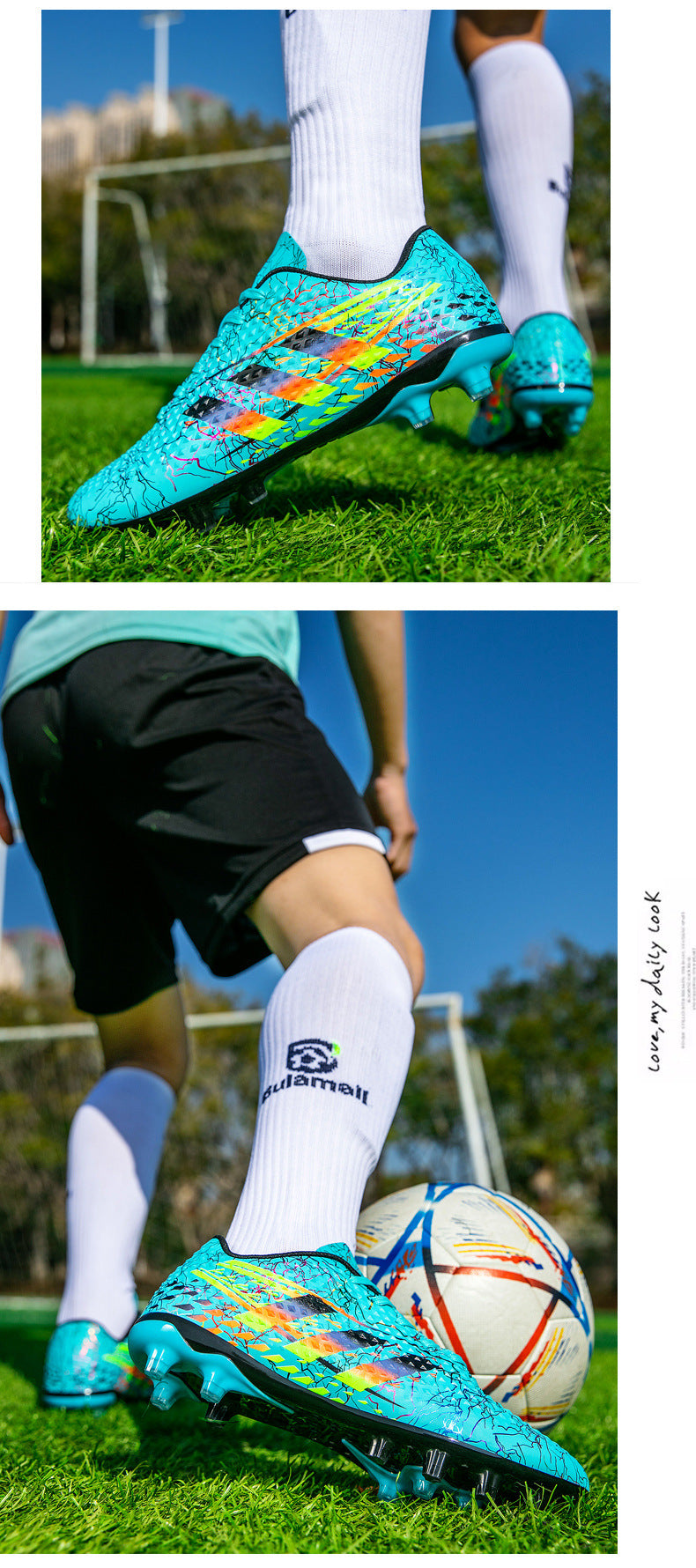 New professional football shoes for men and women AG Spike TF Broken Nail Youth Student Grassland Competition Training Shoes - 图片 21