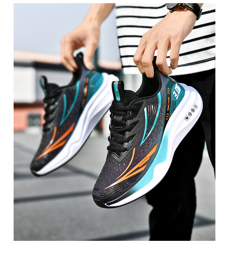 New Summer Lightweight Wear-resistant Men's Running Shoes Carbon Plate Non-slip Sports Shoes Casual Fashion Shoes - 图片 30