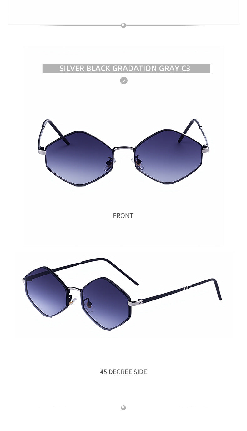 Polygonal Sunglasses for Women with a Sense of Sophistication2025New European and American fashion sunglasses driving UV protection glasses - 图片 25