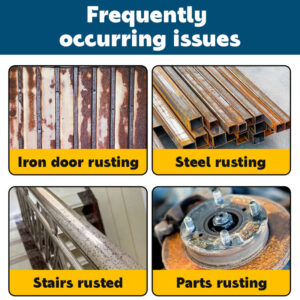 Metal Brush Paint for Entry Doors, Iron Art Railings, Renovation, Color Change, Repair, Metallic Paint, Water-Based Odorless Self-Brush Paint