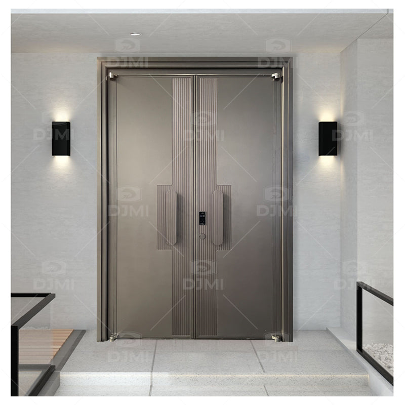 China Top Manufacturer Custom Hurricane Impact Entry Doors Exterior Entrance Door Modern Front Oversized Entry Doors - 图片 3