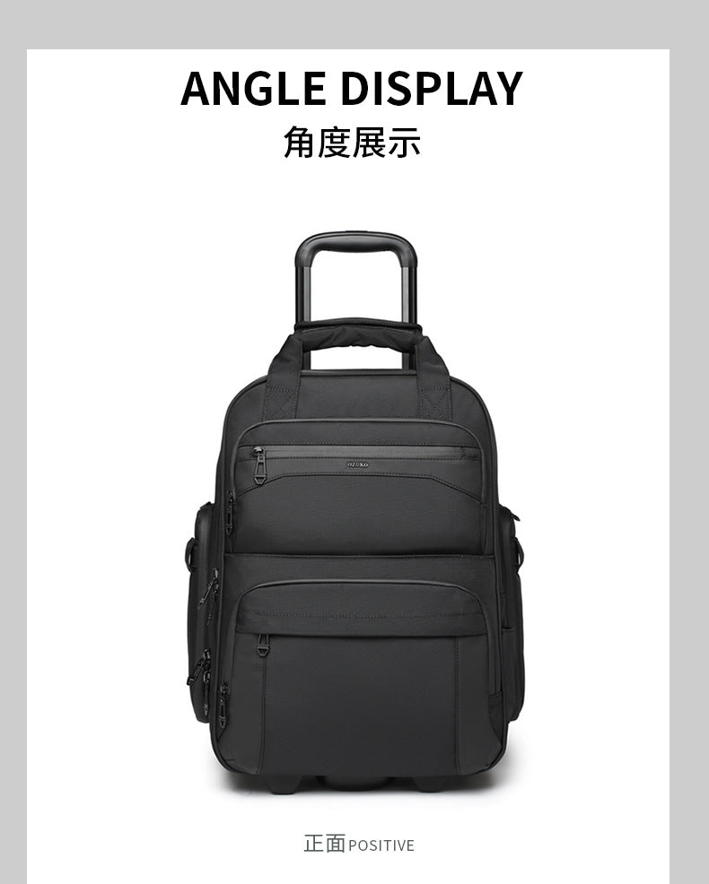 Trolley Travel Bag Business Boarding Bag Large Capacity Waterproof Oxford Cloth Multifunctional Handheld Wheeled Travel Bag - 图片 32
