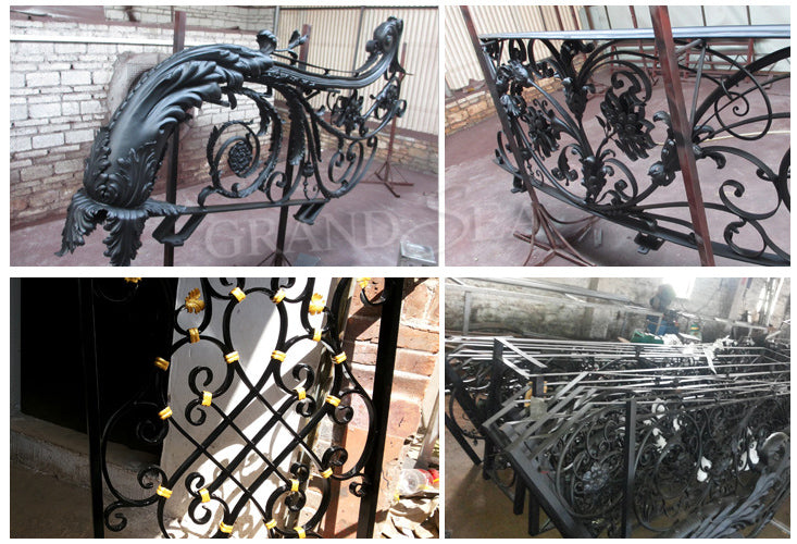 French Wrought Iron Modern Security House Window Grill Security bar - 图片 14