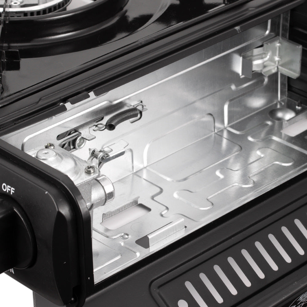 RAF Gas Stove Single Burner Household Liquefied Gas Tabletop Flameout Protection Glass Rotating High Heat Natural Gas R.8111 - 图片 11