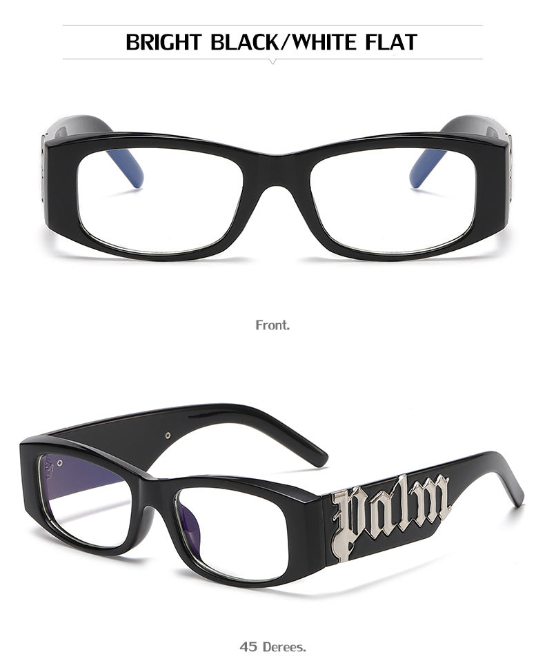 European and American Style Small Frame Sunglasses for Women Wholesale Fashion Wide Leg Sun Protection Sunglasses for Men UV Protection - 图片 19