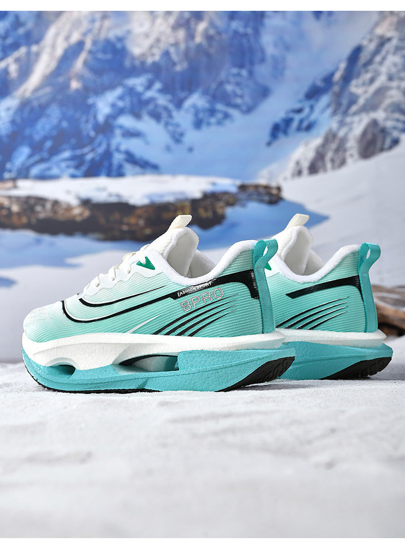 Friction Sound Real Explosion Soft Sole Breathable Racing Running Shoes Unisex Versatile Shock Absorption Anti-Slip Couple Casual Sports Shoes - 图片 24