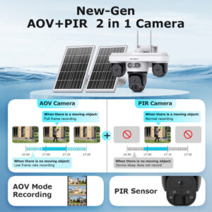 New Product AOV Solar Camera Trinocular Solar Camera9MP High Definition Full Color AOV Camera
