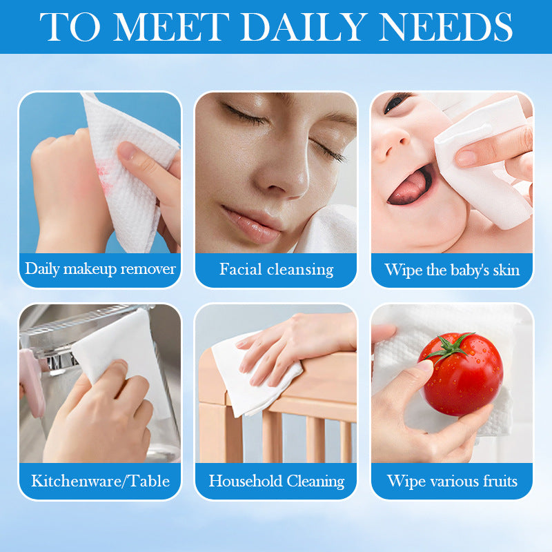 Pure Cotton Skin-Friendly Face Towel50Pumping SADOER Daily Makeup Remover Towels Face Towels Cross-Border Wholesale - 图片 4