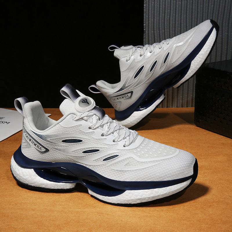 Summer Breathable Men's Shoes2025New Youth Sports Casual Running Shoes Student Lightweight Dad Mesh Trendy Shoes - 图片 3