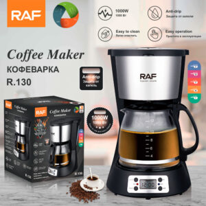 RAF Drip Coffee Maker Household Automatic Integrated Small Coffee Machine EU Plug Office Bedroom Moka Pot