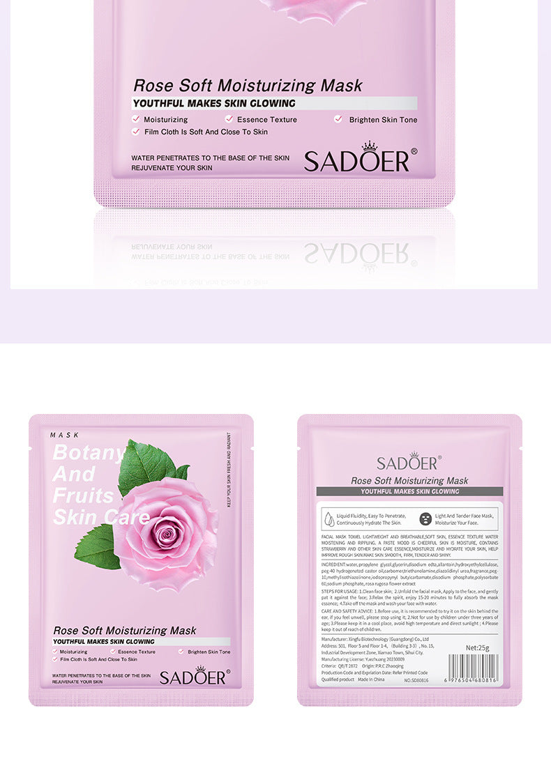 Fruit Mask SADOER Avocado Rose Hydrating Moisturizing Tablets Cross-border Foreign Trade Skincare Wholesale - 图片 41