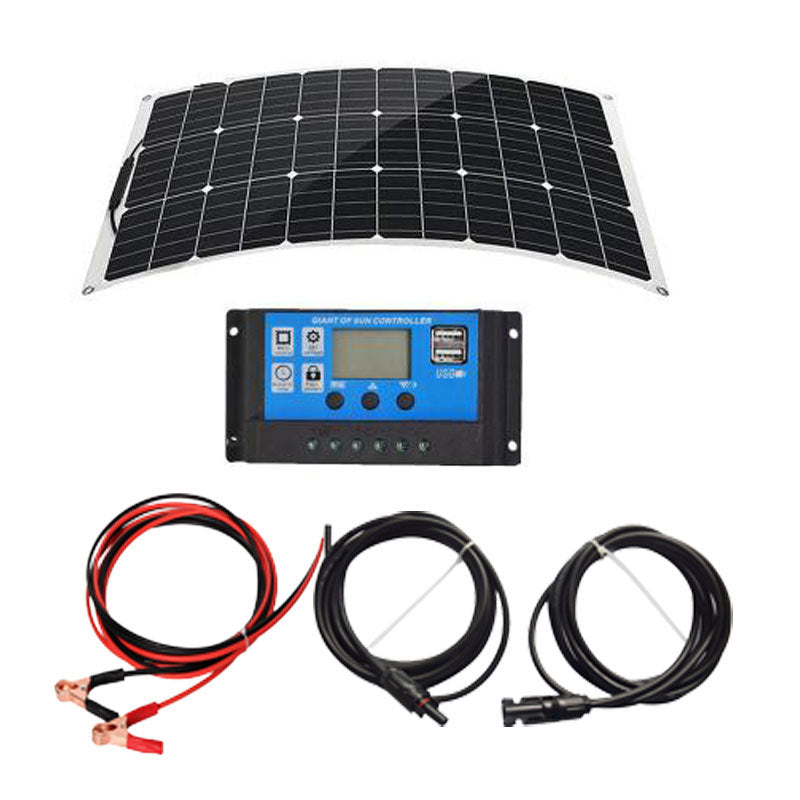 Factory Direct Solar Panel 200W 18V Flexible Emergency Charging Home/Camping Outdoor Photovoltaic Battery Panel - 图片 10