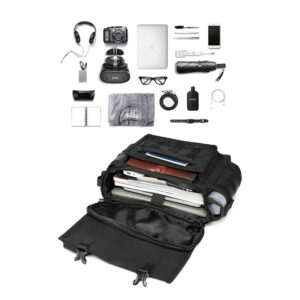 Men's Messenger Bag Multifunctional Crossbody Bag Waterproof Cycling Shoulder Bag Outdoor Commuting Tactical Style Men's Satchel