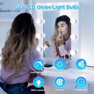 G25Floodlight Bulb E26Light Bulb Mirror Light LED Filament Bulb Vintage Decorative Bulb Edison Bulb