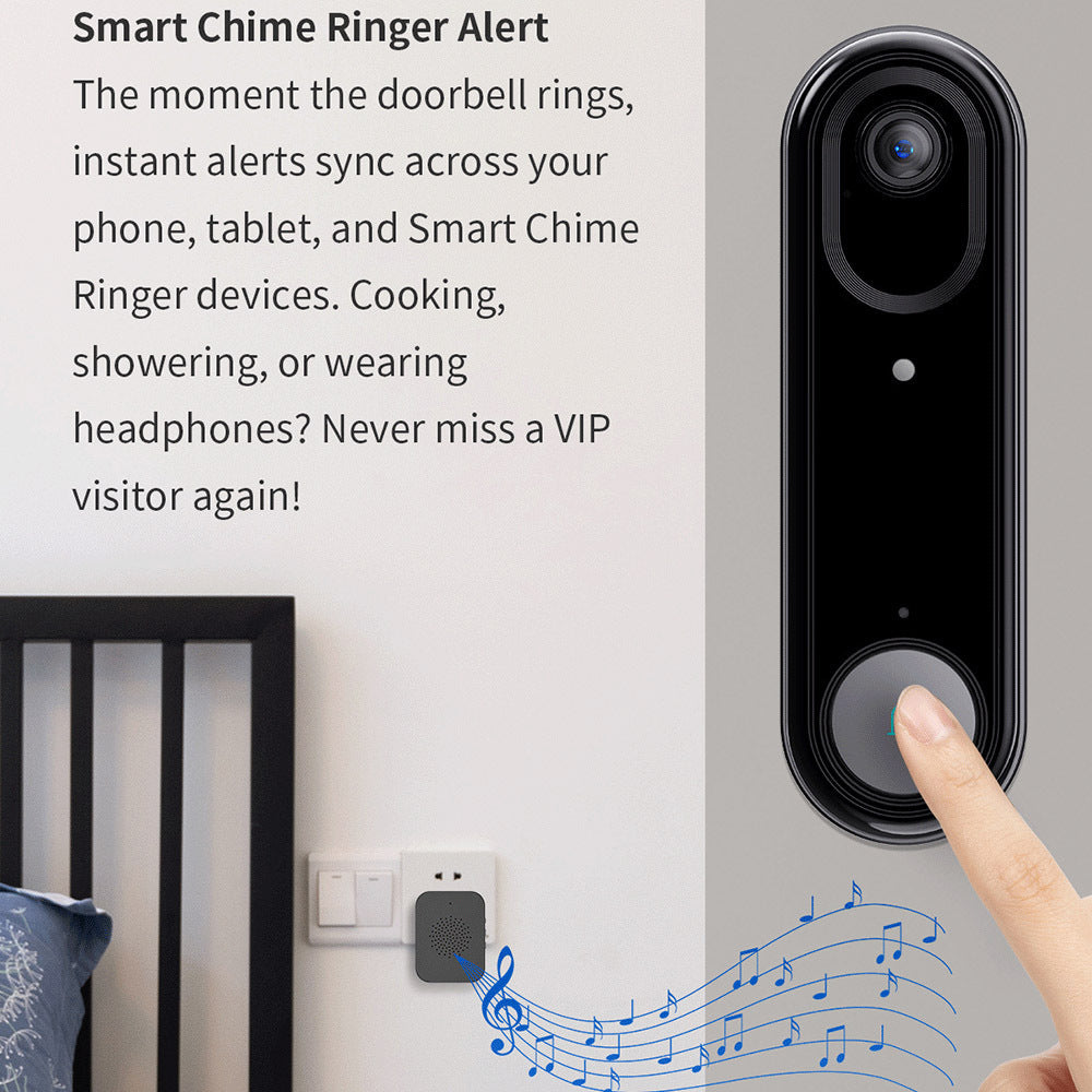 Intelligence Z80Doorbell for Home Use Low Power Consumption Wireless wifi Video Doorbell HD Night Vision Surveillance Doorbell with Ding Dong