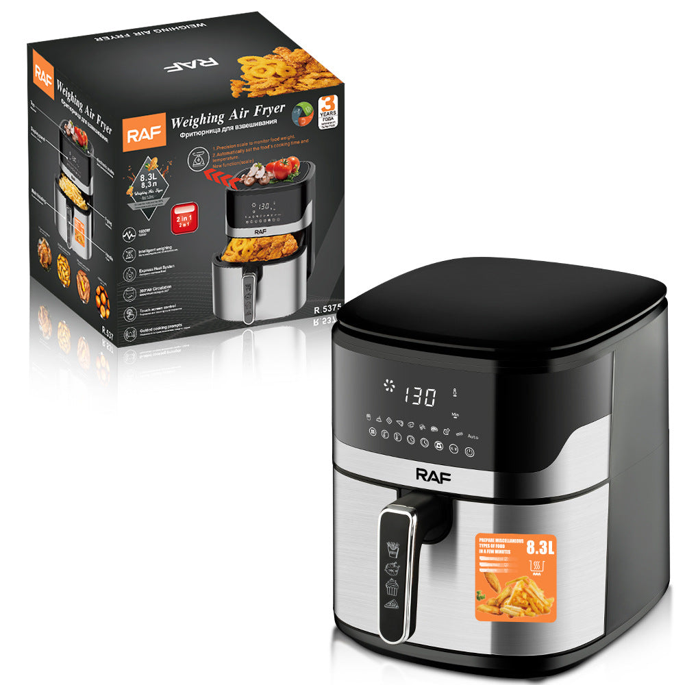 RAF European Standard Large Capacity Air Fryer8.3L Multifunctional Weighing Electric Deep Fryer with Visual Smart Touch Screen - 图片 12