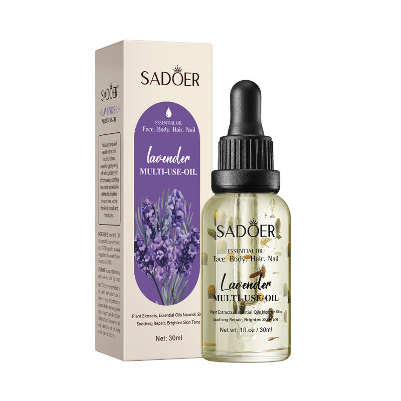 Cross-border Lavender Dried Flower Massage Oil30ml Moisturizing and rejuvenating skin body oil wholesale from foreign trade manufacturer - 图片 6