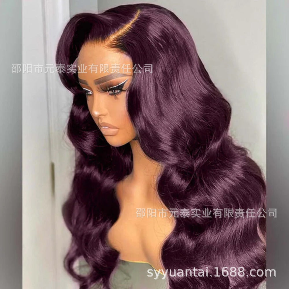 Fashion Mixed Color Big Wave Synthetic Lace Front Wig Long Curly Wig Manufacturer Sale - 图片 8