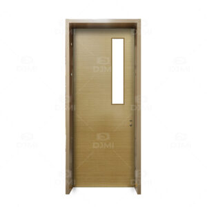 Factory Manufacturer Galvanized Steel Door Frame Wooden Shutter Hospital Steel Frame Wood Doors
