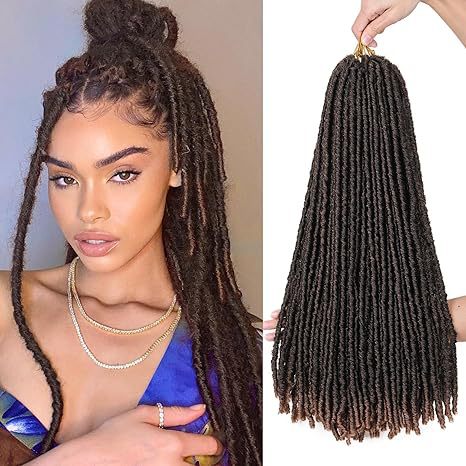 Europe and america cross border TEMU African Synthetic Hair Straight Gypsy Wig Hollow Braid straight Faux Locs - 图片 24