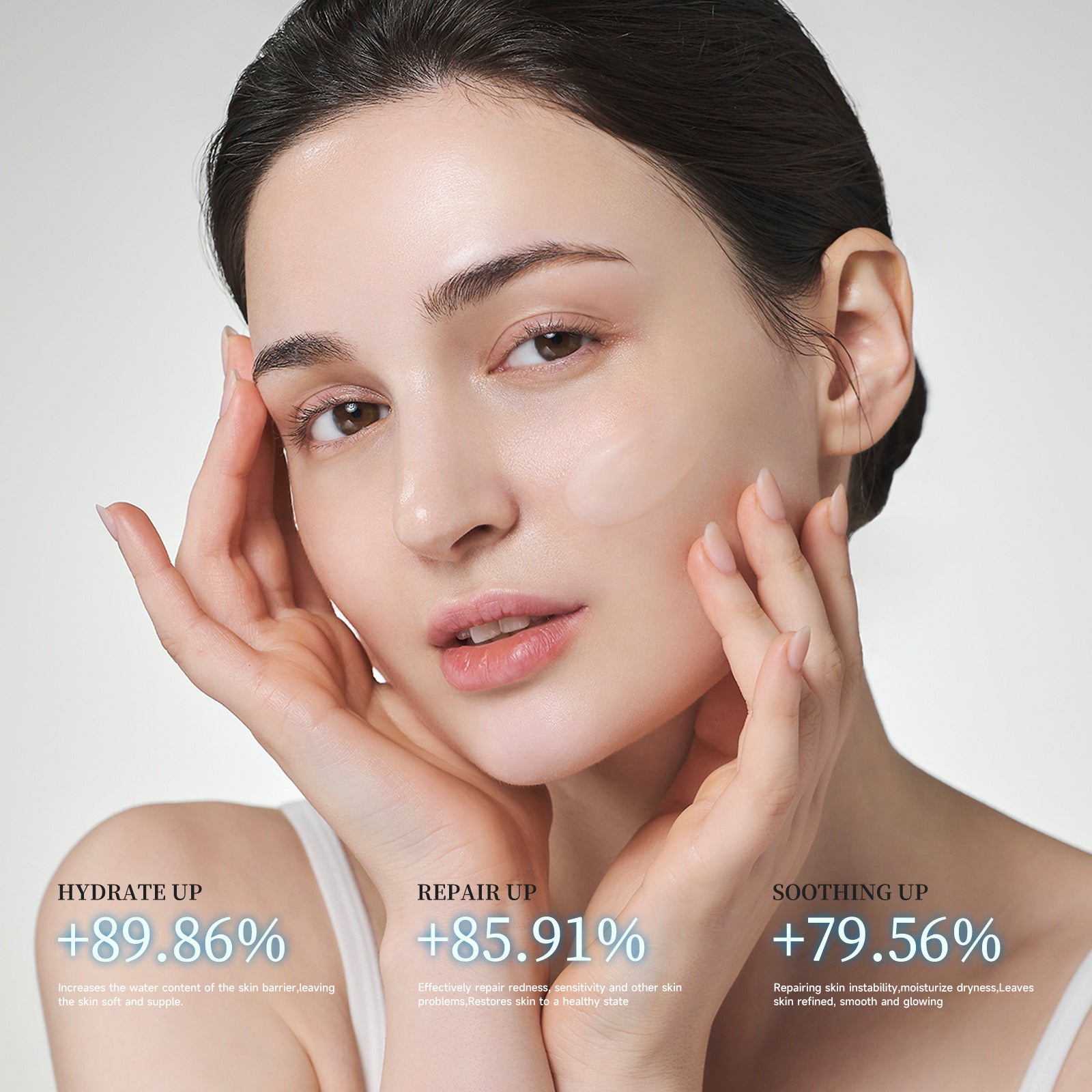 Hydrating and Soothing B5Facial Mask Hydrating Moisturizing Brightening Dullness Emergency Repair Soothing Sensitive Skin Mask Set - 图片 16